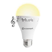 Ecosmart 40 Watt Equivalent A21 Non Dimmable Smart Bluetooth Speaker Led Light Bulb Soft White