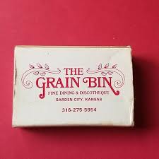 Vintage Matchbook Box The Grain Bin