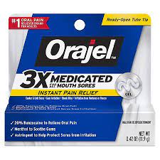 orajel 3x cated for all mouth sores