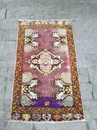 door mat rug 1 6x2 8ft purple oushak