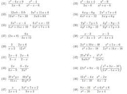 Rational Expressions Multiplying And