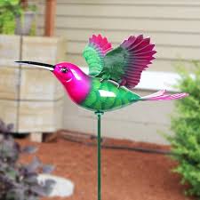 Exhart Windywing Pink Green Hummingbird