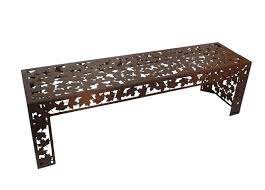 Autumn Leaves Metal Garden Bench Seat