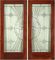 exterior mahogany double door with