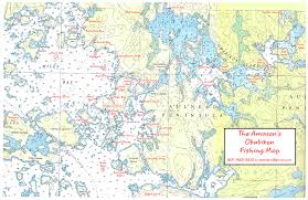 Lake Of The Woods Fishing Map Obabikon Bay Camp Morson