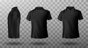 black polo shirt mockup free vectors