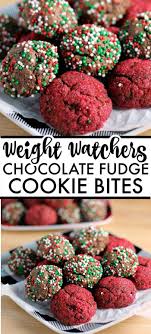 Recipes with 5 points november 28, 2016. Sprinkled Chocolate Fudge Cookie Bites