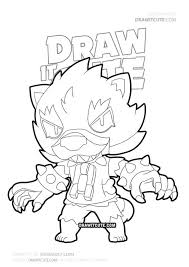 The outer, heavy outline makes it perfect to use as a coloring page. Boyama Kadydy Brawl Stars