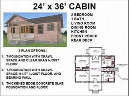24 X 36 Cabin Plan