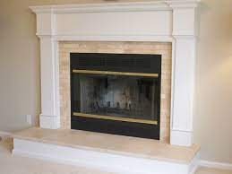 Travertine Traditional Fireplace