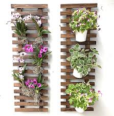Wall Planter 2 Pack Wooden Hanging