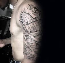 See more ideas about sleeve tattoos, tattoos, music tattoo designs. 60 Music Sleeve Tattoos For Men Lyrical Ink Design Ideas