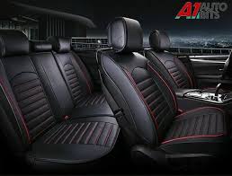 Black Full Set Car Seat Covers Deluxe