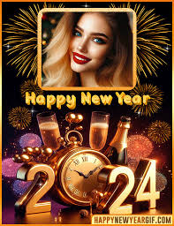 create gif frames for new year 2024