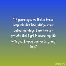 17 years marriage anniversary es