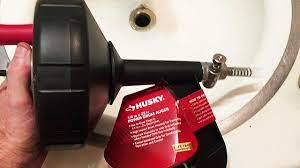 UNCLOGGNG a SINK DRAIN w/ HUSKY POWER DRUM AUGER - YouTube