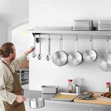 Stainless Steel Wall Mounted Pot Rack