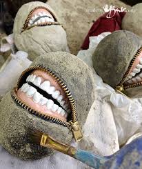 Diy Concrete Smiling Stones Made By