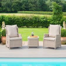 Cotswold Reclining 2 Seat Rattan Bistro