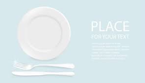 Vector 3d Realistic White With Fork And