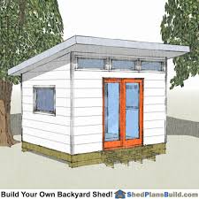 10x12 modern shed plans bulid a