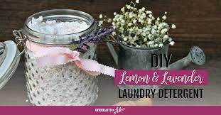 homemade lemon lavender laundry soap