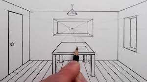 how to draw a one point perspective