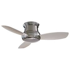 Save on brands you trust at lowe's®. Minka Aire Concept Ii Brushed Nickel 44 Inch Flush Led Ceiling Fan F518l Bn Bellacor