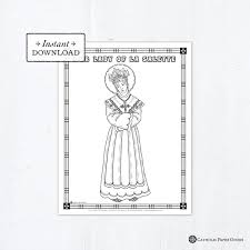 Our lady of the rosary coloring page. Catholic Coloring Pages Marian Set 1 Bundle Of 16 Catholic Saints Printable Coloring Pages Digital Pdf