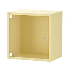 Eket Wall Cabinet With Glass Door Pale