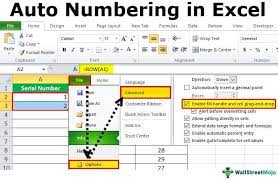 auto numbering in excel how to do