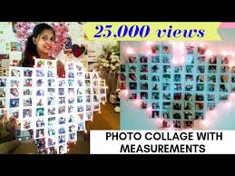 Heart Shape Wall Photo Collage With