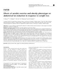 effects of aerobic exercise and obesity