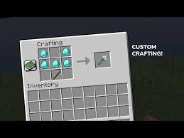 how to add custom crafting recipes to