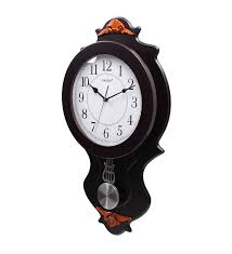 Brown Solid Wood Tack Pendulum Clock
