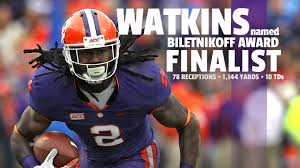 Sammy watkins fantasy football info to help you research important decisions for your fantasy team. Watkins Finalist For Biletnikoff Award Clemson Tigers Official Athletics Site
