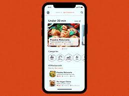 Home Screen Layout Food App Design gambar png