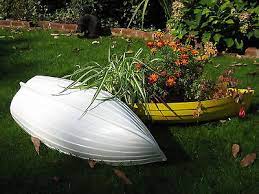 Grp Garden Clinker Boat Planter