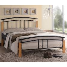tetras metal king size bed in black and
