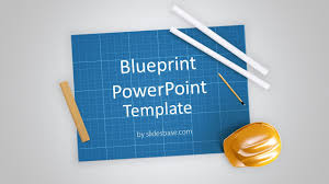 Blueprint Sketch Drawing Powerpoint Template