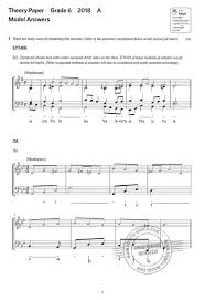 This resource is perfect for: Music Theory Practice Papers 2018 Grade 6 Model Answers From Abrsm Buy Now In The Stretta Sheet Music Shop