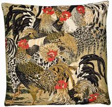 roosters ii pillow cover tapestry