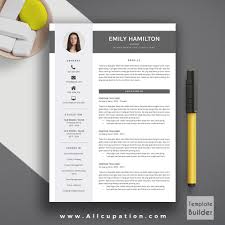 Resume Template   Professional  Creative and Modern Design with    