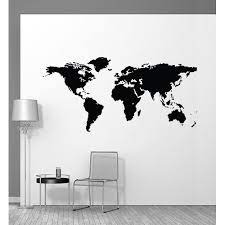 world map large wall decal