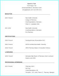 Resume Format Free Download In Ms Word 2007 For Freshers
