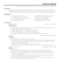 Waiter Objective Resume Resume For Waiter How To Write A Speech The