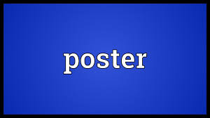 To put up posters on walls or surfaces : Poster Meaning Youtube