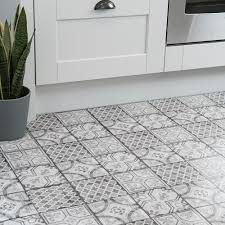 Check out gray vinyl floor on ebay. 30 5cm X 30 5cm Moroccan Grey Peel And Stick Vinyl Floor Tiles 274 5043 Create Your World