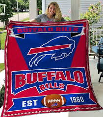 Buffalo Bills Quilt Blanket Bedding Set