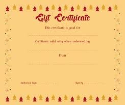gift certificates templates free printable